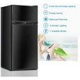 thumbnail image 5 of Barara King Fridge Freezer, Refrigerator,2 Doors Cold-rolled Sheet Compact Refrigerator-Black, 5 of 5