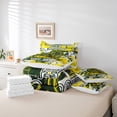 thumbnail image 4 of Erosebridal American Football 7 Pieces Comforter Sets Green Bay Bedding Set for All Season Twin Size Gifts for Football Fans Football City Bed in a Bag with Comforter, 4 of 5