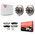 thumbnail image 1 of Transit Auto Front Disc Brake Rotors Hub Assembly and Semi-Metallic Pads Kit for Car 1999 Dodge Ram 1500 Van with 4000 Lb Axle K8F-100710, 1 of 11