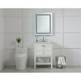 thumbnail image 2 of Helios 24in x 30in Hardwired LED mirror with touch sensor and color changing temperature 3000K/4200K/6400K, 2 of 5