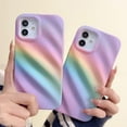 thumbnail image 2 of Compatible with iPhone Case,Cute Rainbow Curly Wave Water Ripple Shape Pattern Protection Soft Shockproof Cover Phone Case (Purple,iPhone Xs Max), 2 of 7