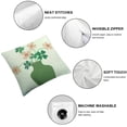 thumbnail image 4 of COMIO St. Patrick's Day Pillow Covers,Green Lucky Shamrock Clover with Vase Pattern Pillow Cases Decorative Throw Pillow Cover Green Shamrocks Decor Cushion Case Decorations &nbsp;2pc, 4 of 6
