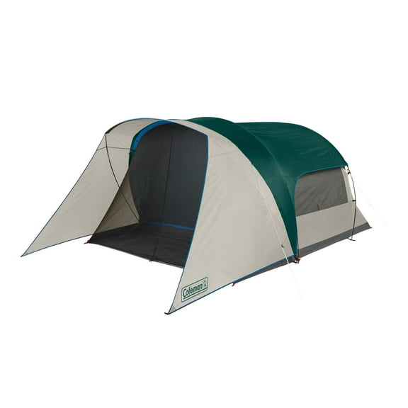 Coleman 4-Person Cabin Tent with Screened Porch, Evergreen