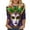 A138 Multicolor, variant on Cadancy Mardi Gras Shirt Women 3/4 Sleeve Trendy Crewneck Pullover Tunic Tops Rave Party Mask Print Carnival Blouse Casual Loose Holiday Outfits