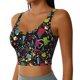 thumbnail image 2 of Balery Colorful Geometric Figures Sujetadores deportivos con espalda cruzada para mujer, acolchados, sin costuras, de alto impacto, ideales para yoga, gimnasio, entrenamiento y fitness.-Large, 2 of 8