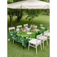 thumbnail image 4 of Outdoor Tablecloth with Umbrella Hole for Patio/Picnic/Party/Camping, Summer Palm Leaves Waterproof Table Cloth Rectangle Table Cover Washable, Tropical Green Botanical (60"x 120"), 4 of 8