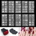 thumbnail image 1 of EASTIN Women 10 Design Set Template Nail Art Polish Manicure Stamping Plate Scraper DIY, 1 of 7