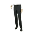 thumbnail image 4 of Mens MANTONI Flat Front Pants 100% Wool Super 140's Classic Fit 46306-3 Charcoal, 4 of 11