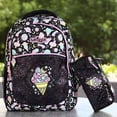 thumbnail image 2 of Mochila Smiggle australiana con detalles genuinos, mochila para estudiantes con helado de diamantes, estuche para lápices, estuche para reducir la presión, 2 of 5
