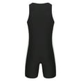 thumbnail image 5 of YONGHS Mens Gymnastic Racerback Unitard Workout Sports Athletic Bodysuit Swimsuit Swimwear Black&White XL, 5 of 7