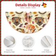 thumbnail image 3 of Fotbe Autumn Vintage Pattern Christmas Tree Skirt, Tree Skirts Plush Christmas Decorations, Christmas Tree Skirts Xmas Decorations Holiday Party Decor-30", 3 of 6