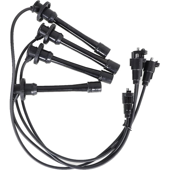 labwork 4×Wires Spark Plug Wire Black For 1996 97-00 Toyota Tacoma Pickup 2.4L/2.7L