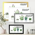 thumbnail image 4 of Designart 'Aloe Vera Cactus Succulent Home Plants In The Pots' Farmhouse Framed Art Print, 4 of 4