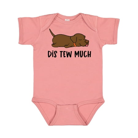 

Inktastic Napping Dis Tew Much Chesapeake Bay Retriever Gift Baby Boy or Baby Girl Bodysuit