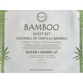 thumbnail image 3 of Cotton House - Bamboo Sheet Set, Hypoallergenic, King Size, Blue, 3 of 4