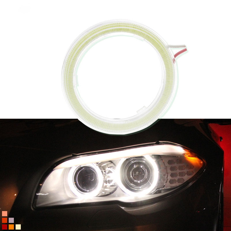 Details about   2 Angel Eye Halo Ring 120mm COB LED Light Ring Headlight Car DRL Decoration Lamp 