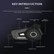 thumbnail image 3 of 1Storm Casco modular de motocicleta de cara completa abatible con doble visera + paquete de alerón con auriculares Bluetooth para motocicleta Freedconn: HB89 negro brillante, 3 of 5
