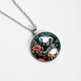 thumbnail image 4 of Koala Womens Glass Circular Pendant Necklace - Elegant Jewelry Piece for Women, 4 of 5