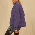 thumbnail image 2 of UJNDER Women's Lightweight Oversized Long Sleeve Packable Jacket Warm Short Winter Jackets for Women Purple M, 2 of 6