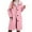 Pink, variant on Timeless Classic Trench Coat For Girls Elegant Lapel Collar Long Outerwear For School And Casual Wear