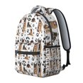 thumbnail image 2 of German Shepherd Dog and Footprint Backpack for School,Cute School Bag,Schoolbag with Adjustable Shoulder Straps & Padded Back,15.3"x11"x7.1"., 2 of 6