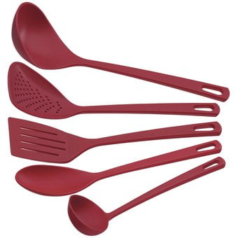 Juego De Utensilios Tramontina 25099/704 Easy 5 Piezas Rojos Tramontina JUEGO DE UTENSILIOS