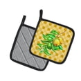thumbnail image 2 of Caroline's Treasures Guavas Branch on Basketweave Pair of Pot Holders, 2 of 3