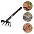 thumbnail image 4 of Miangastore Garden Rake Manganese Steel Raking Debris Tool 1Pack 16.5x5.5in, 4 of 7