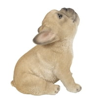 Hi-Line Gift Ltd Dog French Bulldog Puppy Howling, 6.42-inch Height