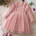 thumbnail image 4 of LUOGENLI Dresses Girls Christmas Dresses Size 7 Fancy Toddler Children Girls Long Sleeve Point Prints Dresses Dress Clothes Girls Christmas Dresses 10-12 Casual 6-7 Years, 4 of 4
