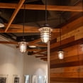 thumbnail image 5 of Bronze Stevenson 1-Light Indoor Dimmable Pendant with Clear Seedy Glass and Metal Wire Shade, 5 of 9