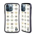 thumbnail image 1 of Head Case Designs Officially Licensed Cat Coquillette Linear White Evil Eyes Pattern Hybrid Case Compatible with Apple iPhone 13 Pro, 1 of 7