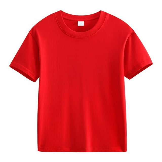 DXOUPM Chemises Garçons T-Shirts à Manches Courtes pour Enfants Col Rond T-Shirts Enfants Été T-Shirt Doux Vêtements
