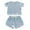 Grey, variant on Kid Girls Pajamas Set Solid Crewneck Top Trousers Spring Fall Pajamas Girl Pajamas Size 6-7 Years