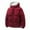 Red, variant on FDGIU Men's Winter Puffer Jacket - Hood Windproof Thermal Long Coat for Cold Weather