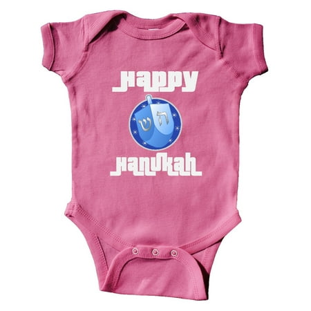 

Inktastic Happy Hanukkah Dreidel Gift Baby Boy or Baby Girl Bodysuit