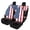 American Flag Pattern, variant on Pzuqiu Moth Mandala Car Seat Covers Full Set Front and Rear Seat Cover Set Breathable Easy to Install Automotive Seat Covers Full Set Fit for Sedans Most Sedans