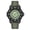 MY-057 Green face, variant on Military Analog Watch for Men - Rugged Quartz Watch, Luminous, 50M Waterproof with Canvas Strap for Outdoor & Tactical Style