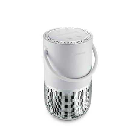 Bose - Portable Smart Speaker with built-in WiFi, Bluetooth, Google Assistant and Alexa Voice Control - Luxe Silver
