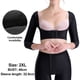 thumbnail image 2 of Moldeador de brazos negro para después de la cirugía, manga de compresión para brazos, corrector de postura, traje moldeador superior, 2 of 5