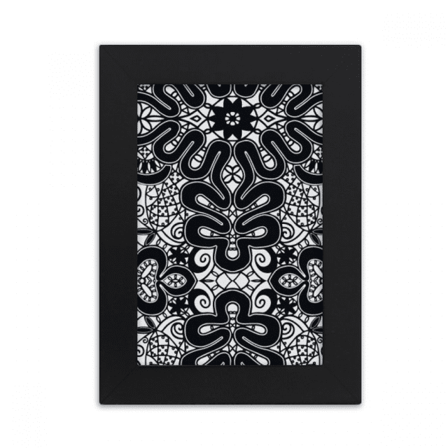 eu black white patternrococo style desktop photo frame picture display art painting exhibit
