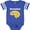 Football Blue and White, variant on Inktastic Neuroscience Brain White Text Boys or Girls Baby Bodysuit