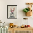 thumbnail image 5 of WFSposter Retro Bunny Rabbit Canvas Wall Art Country Animal Painting Cute Rabbit with Garland Wall Décor Home Artwork for Nursery Decor Bathroom Bedroom Kitchen Kid's Room Decoration 12x16in Framed, 5 of 8