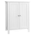 thumbnail image 6 of Zimtown Freestanding Bathroom Cabinet, Wooden Storage Cupboard with Double Doors, White Finish, 6 of 11