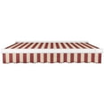 thumbnail image 6 of Awntech 24' x 10' Full Cassette Manual Patio Retractable Awning, Burgundy/Tan Stripe, 6 of 7