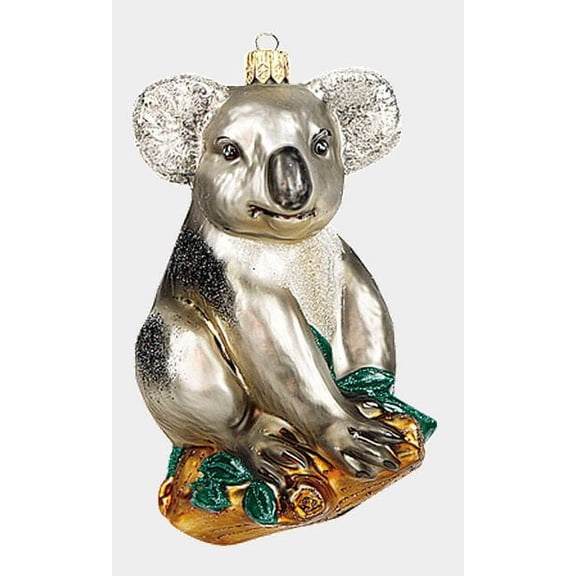 Koala Bear Marsupial Animal Polish Glass Christmas Ornament Decoration