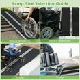 thumbnail image 2 of Giantex Portable Wheelchair Ramp 6FT, Non-Slip Aluminum Threshold Ramp w/Carrying Handle for Curbs, 2 of 6