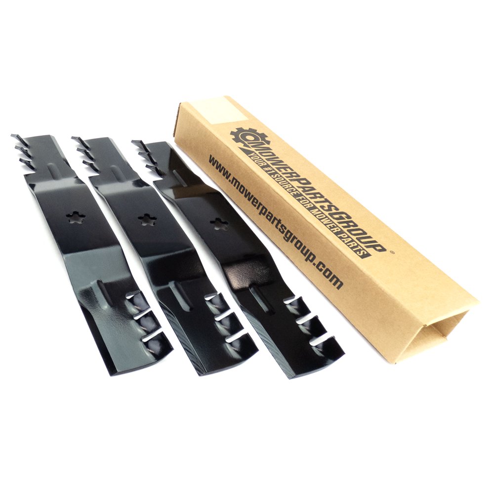 (3) Blades for Husqvarna 54" Decks 532187255 532187256 - Walmart.com