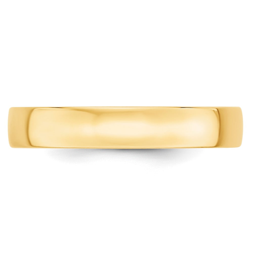 Primal Gold 10 Karat Yellow Gold 4mm Lightweight Comfort Fit Band Size 9
