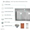 thumbnail image 3 of Ravi Dual Basin 33 x 22 Topmount Kitchen Workstation Sink, 3 of 12